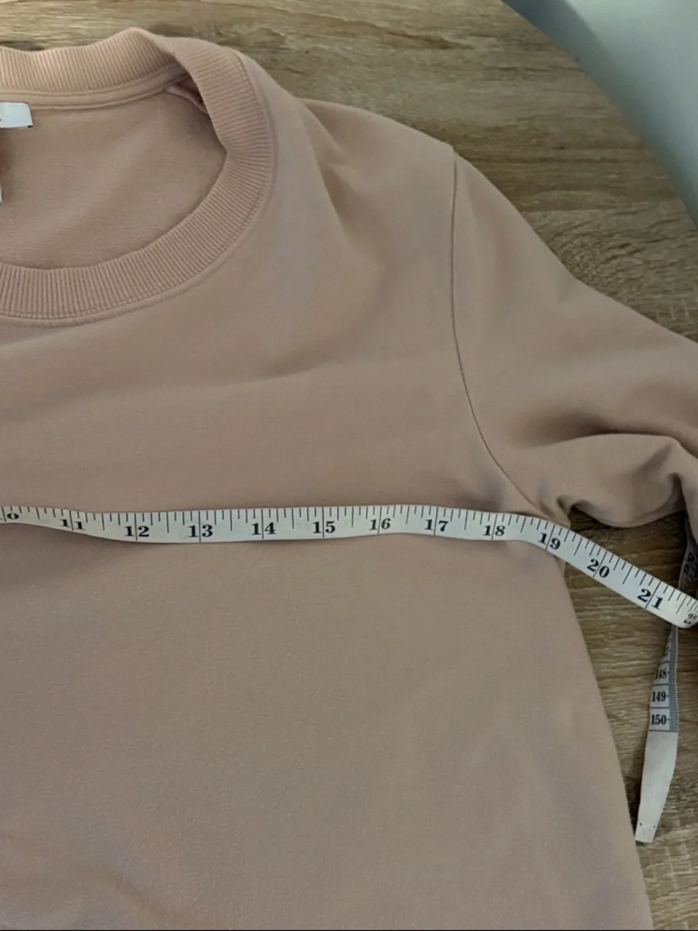Anthropologie Daily Ritual Terry Cotton Modal Long Sleeve Crew Neck V Sweatshirt - Picture 10 of 12